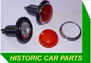 JENSEN 541 & 541R 1954-60 - 2 AMBER INDICATOR ASSEMBLIES
