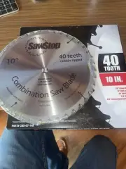 40 Tooth Combination Table Saw Blade | Sawstop Crosscut Rip Inch