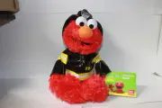 Sesame Street Elmo Fire Fighter Stuffed Animal 11"