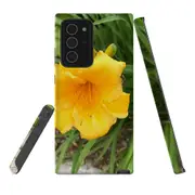For Samsung Galaxy Note 20 Ultra Case, Tough Armor Back Cover, Yellow Flower