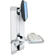Ergotron StyleView\u00AE Vertical Lift, Patient Room (white)