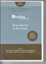 Creative Memories StoryBook Creator Plus ~ BLUSH BLOOMS & BEST BUDS Digital Cont