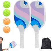 Pick Paddle Set, Sports Ball Paddle with Ball and Bag, Lightweight Pick Rackets, Portable Ball Paddle, Lightweight Large Paddles Sport Accessories for Women