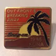 Snap On Tools Collectable OUT FRONT AND BREAKING AWAY 1985 KONA HAWAII PIN RARE