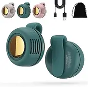 Remarkable Goodz Clip on Fan, 2025 New Remarkable Goodz Fan, Personal Clip On Cooling Fan with Mirror & 5 Outlets, 3 Speed Silent, 360° Rotation, USB Rechargeable (Green)
