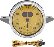 Dashboard Gauge Clock Automobile Interior Repacking Replacement Compatible with Porsche Compatible with MACAN 2014 2015-2021 Speedometer(Yellow)