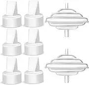 Replacement Duckbill Valves and Backflow Protector for Spectra, Compatible Pump Parts Spectra S1 S2 9 Plus by PumpMom (Not Original Accessories), White