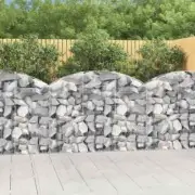NNEVL Arched Gabion Basket 150x30x100/120 cm Galvanised Iron