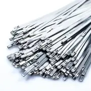 Metal Zip Ties 20pcs, 11.8 inches 304 Stainless Steel multi-purpose self-locking