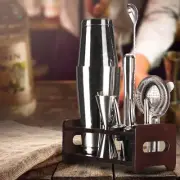 Cocktail Shaker Set Maker Mixer Martini Bar Strainer Bartender Kit 10pcs Silver