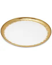 Alice Pazkus Set of 4 Chargers with Gold Brushed Rim