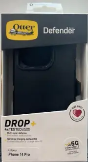 OTTERBOX Defender Series Carry Case for Apple iPhone 14 Pro (Black)