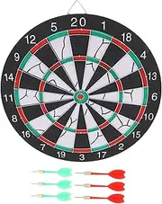 VANZACK Dart Board Game Set Flocking Board Double Side Plate Training Entertainment Ideal for Homes