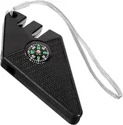 Parliky Fishing Hook Sharpener Compass Tungsten Steel Diamond Material Portable Fish Hook File Multi-use Sharpening Tool Australian Fishing Supplies