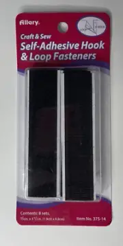 Sticky Back Tape 8 Sets Self Adhesive Hook Loop Fasteners Craft & Sew Strips NIP