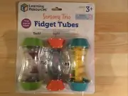 Learning Resources Sensory Trio Fidget Tubes, 3 Pieces, Ages 3+, Multi-color