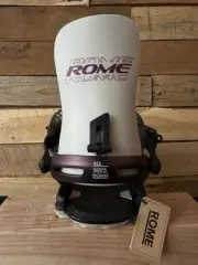 Rome Guild Snowboard Bindings Small White New 2025