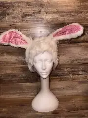 Disney Alice in Wonderland Adult White Rabbit Hat by elope New! C3