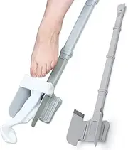 Sock Ox - Extended Length Sock Remover and Long Shoe Horn - Easy On and Off Stocking Slider - Dressing Aid for Senior Men and Women