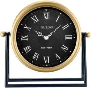 Bulova Clocks Model B8901 Gold and Black-tested