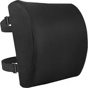 Amazon Basics Memory Foam Back Support Cushion for Office Desk Chair
