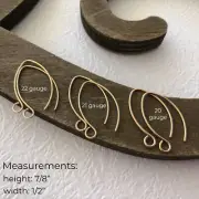 Gold Filled Ear wire, Jewelry making supply for earring, Gold ear hook finding