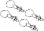 HYTROVE 4Pcs Durable Stainless Steel Locking Pin Quick Release Spring Pins for Crafts Maintenance and DIY Projects Stable Practical Safety Pins