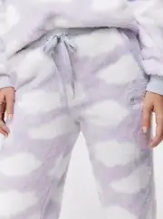 BNWT PETER ALEXANDER FLUFFY CLOUD FLEECE PURPLE PYJAMA PANT SIZE XL