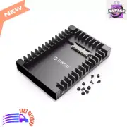 2.5" to 3.5" SSD SATA Adapter Caddy Tray for 7/9.5/12.5mm Drives, Black