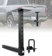 Lupar Heavy-Duty Hitch Mount Vise Plate, Hitch Vise Holder with Adjustable Height | Universal Fit for 2-Inch Receiver