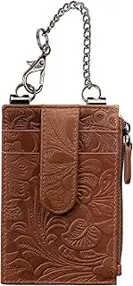 [Sidekick Wallets] Sidekick Boot Wallets - Genuine Leather Slim Minimalist Wallet, for Men and Women Holds Multiple Cards & Cash, RFID Blocking, Travel Essentials, Pickpocketing Features (Toffee)