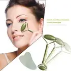 10pcs Natural Serpentine Jade Crystal Facial Massager Roller Beauty Massage Tool