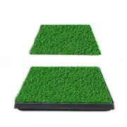 Indoor Dog Pet Potty Training Portable Toilet Large Loo Pad Tray Grass Mat