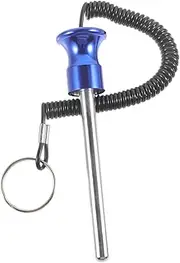 Barbell Slice Weight Rod Holder Weight Stack Pin Tool Strength Loading Pin Magnetic Fitness Weight Pulley Gym Training Equipment Machine Cable Barbell Weight Stand Aluminum Blue