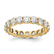 4.0 Ct. Natural Diamond Womens Eternity Anniversary Wedding Band Ring in 14k Yellow Gold