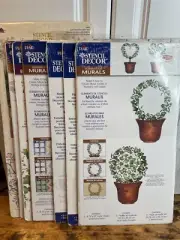 Lot Vtg 90s STENCIL DECOR Wall Border Stencil by Plaid Assorted NEW OLD STOCK 7