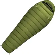 Norskskin Ultralight 205 Mummy Sleeping Bag Green Couplable Extreme - 6°C Sleeping Bag with Pillow Compartment
