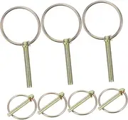 KITANDOVE 8pcs Safety Pin Hitch Locking Pin Lynch Pin Assortment Kit Cart Pin Reliable Lynch Pin Heavy Duty Lynch Pin Trailer Pin Lynch Pin with Rings Trailer Stop Pin Locking Hitch Pin