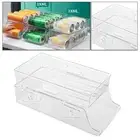 2 Tier Stackable Rolling Fridge Can Dispenser for Fridge Countertop Pantry