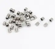 sourcingmap 20 Pcs 4A 250V Quick Fast Blow Glass Tube Fuses 5mm x 20mm F4AL250V