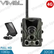 Trail Camera 4G Wireless Security Solar Panel Power Hunting Black Flash no Glow