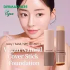 DermaShare Vegan Natural Cover Stick Foundation 14g SPF 50+ PA+++ Brush Built-in