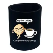 Complimentary Biscuit Coffee - Funny Novelty Stubby Holder