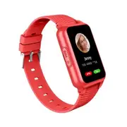 GPS Phone Watch for Seniors,Elderly Smart Watch with Fall Detection GPS Anti-Lost Tracker 4G Voice Call SOS Emergency Call Monitoring,Red