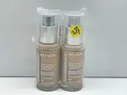 2 PACK - Revlon Illuminance Skin Caring Liquid Foundation 301 Beige Cool 1 oz.