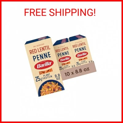Barilla Red Lentil Penne Pasta, Good Source of Plant-Based Protein, Excellent So