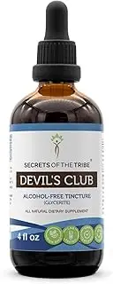 Devil's Club Tincture Alcohol-Free Liquid Extract, Wildcrafted Devil's Club (Oplopanax horridus) Dried Root (4 FL OZ)