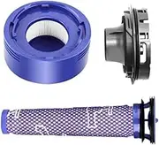 Replacement Motor Rear Cover Front Rear HEPA Filter Parts for Dyson V7 V8 Cleaner Accessories,V7 Motor Rear Cover HEPA Filter Conversion Kit (Motor Rear Cover+Post Filter+Front Filter)