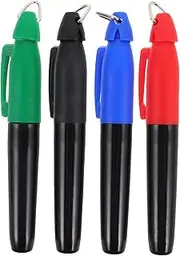 Mipcase Golf Ball Line Marker Pens 4pcs Triangle Hook Alignment Tools for Golf Course Training Practice