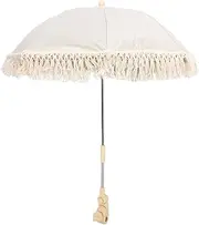 Baby Stroller Parasol, Universal Umbrella with Clamp, 360 Degree Adjustable UV Stroller Sun Shade, Waterproof Umbrella for Trolley, Bike, Wheelchair, Beach Chair